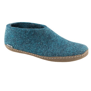 Woolen slippers petrol