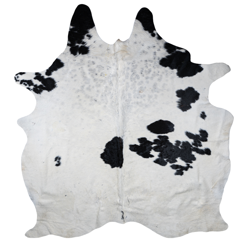 Cowhide white with spots  5