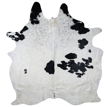 Cowhide white with spots  5