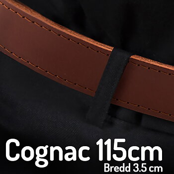 Belt 115 cm cognac 3.5cm
