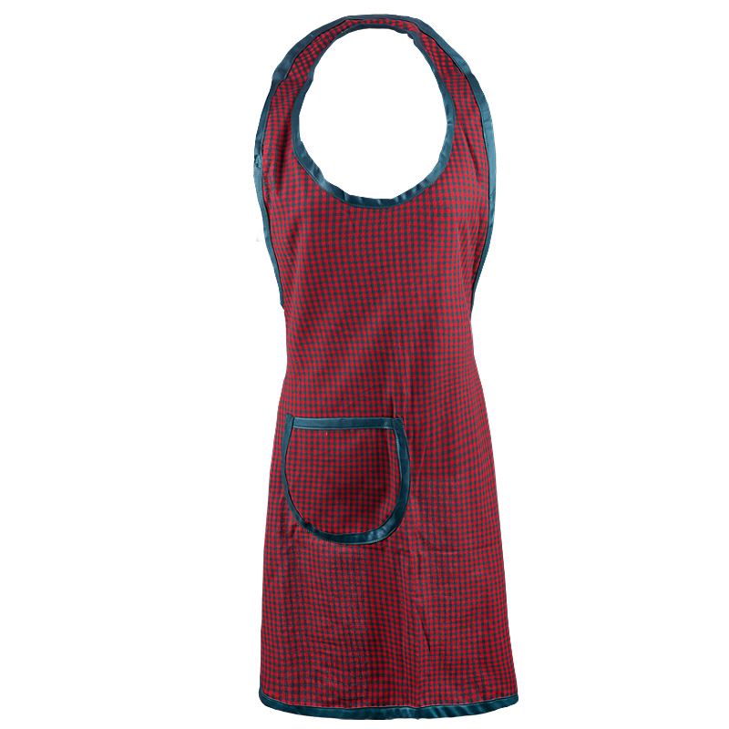 Apron Red Checkered + oven mitt  - 2