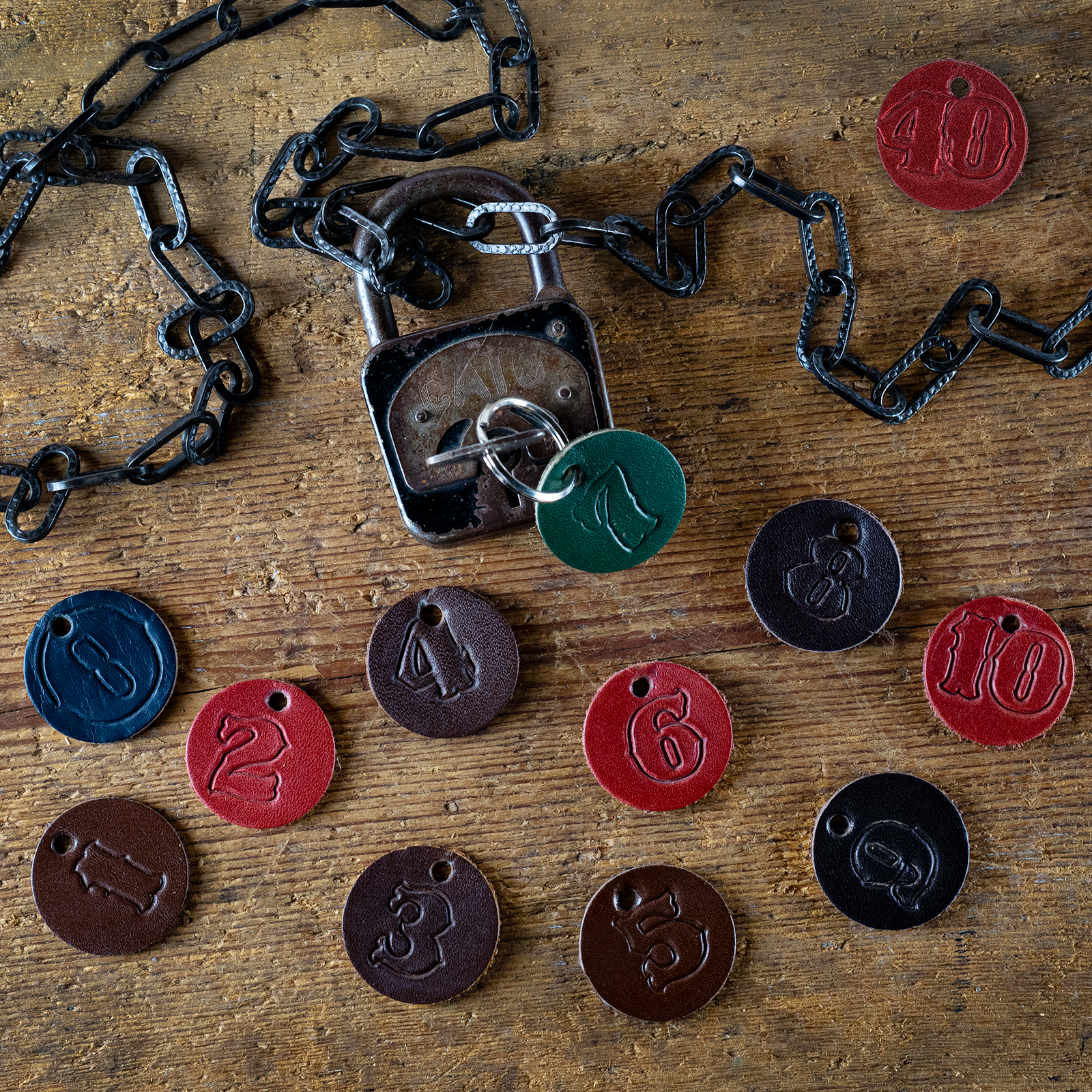  Key ring with number - 2