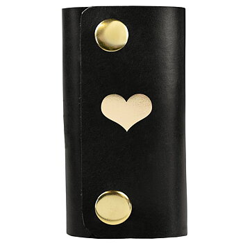 Key holder full gold heart black