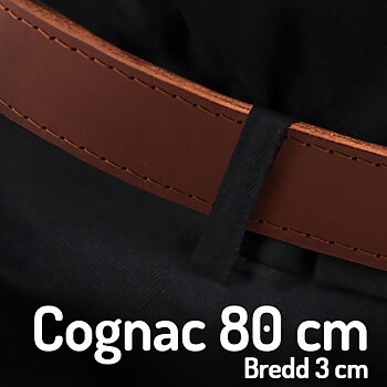 Belt 80 cm Cognac 3cm