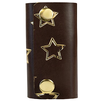 Key holder multiple stars dark brown /gold