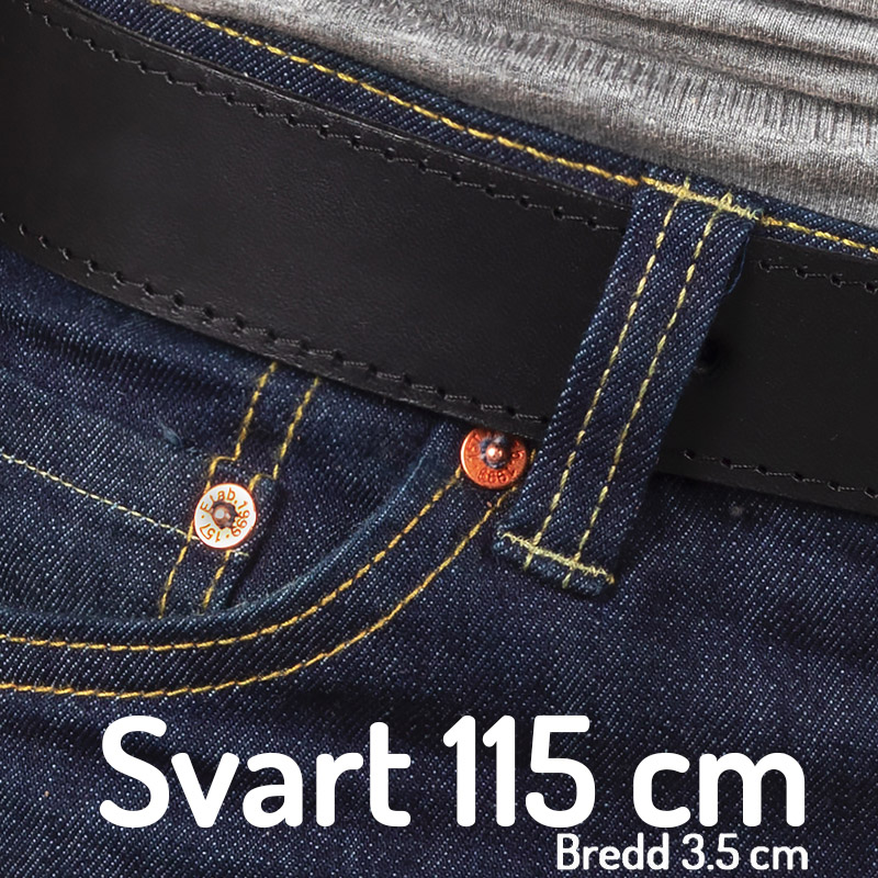 Belt 115cm black 3.5cm