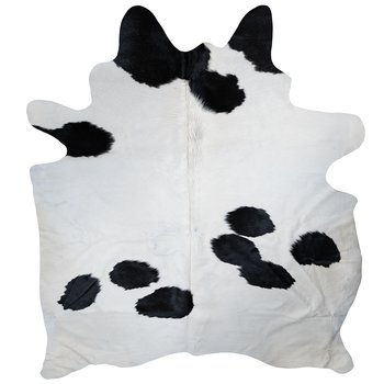 Cowhide white with spots 12