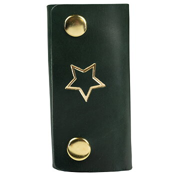 Key holder star green/gold