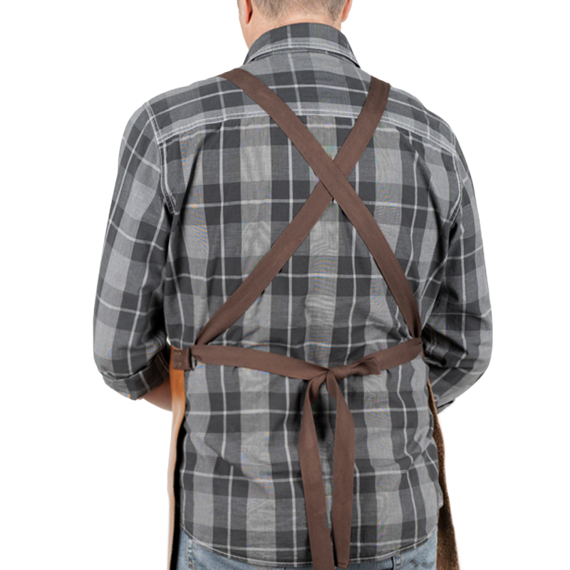 Leather apron Gemini Cognac X - 4