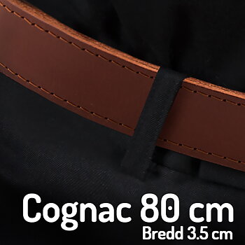 Belt 80cm cognac 3.5cm