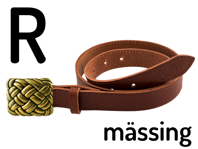 Skärp  120 cm Cognac 3 cm - 3