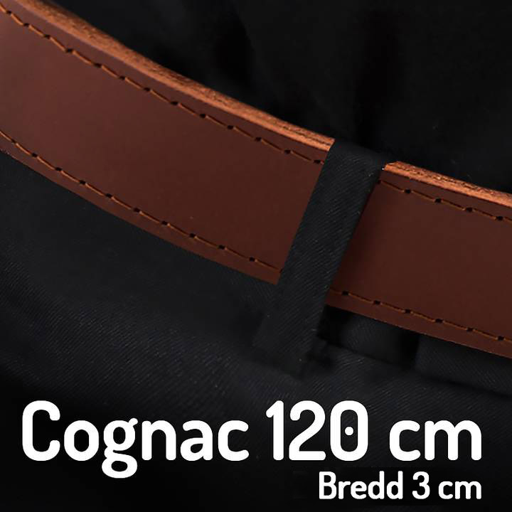 Skärp  120 cm Cognac 3 cm