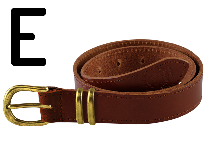 Skärp  120 cm Cognac 3 cm - 2