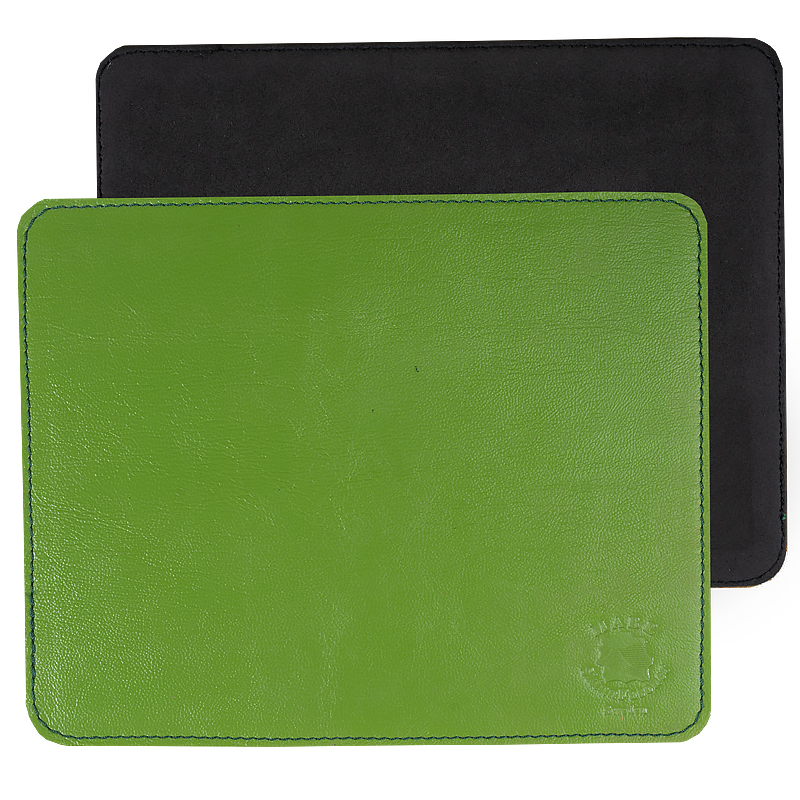 Leather mousepad lime green - 2