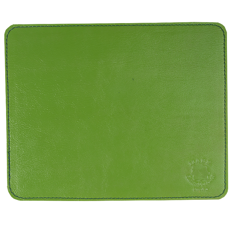 Leather mousepad lime green