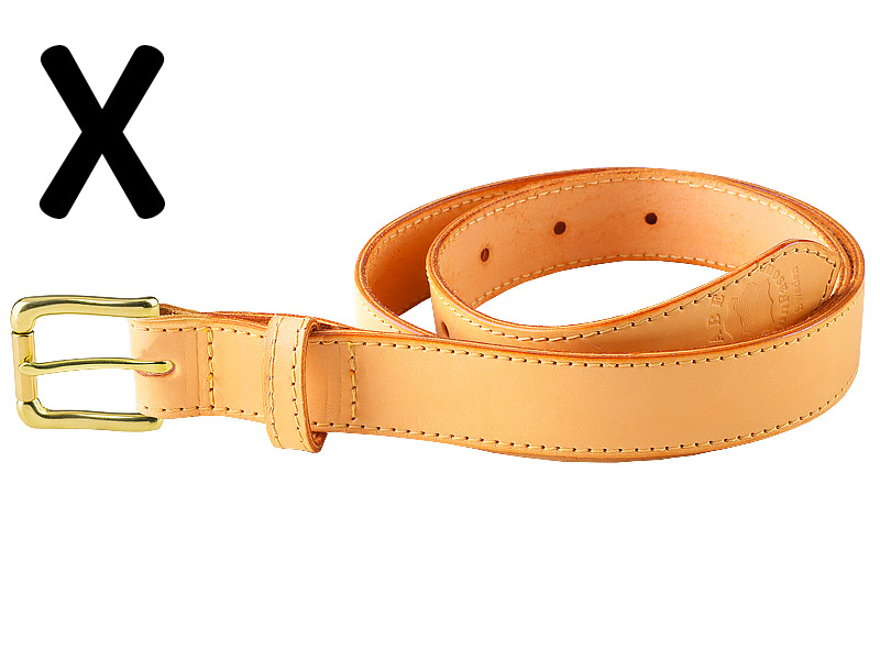 Belt 125 cm natur 3cm - 7