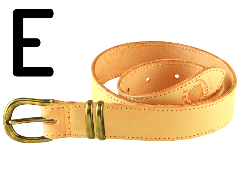Belt 125 cm natur 3cm - 2