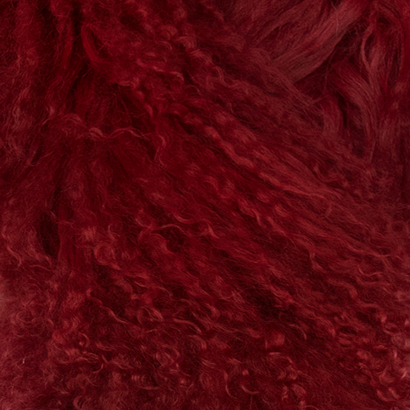 Lambskin boa red - 3
