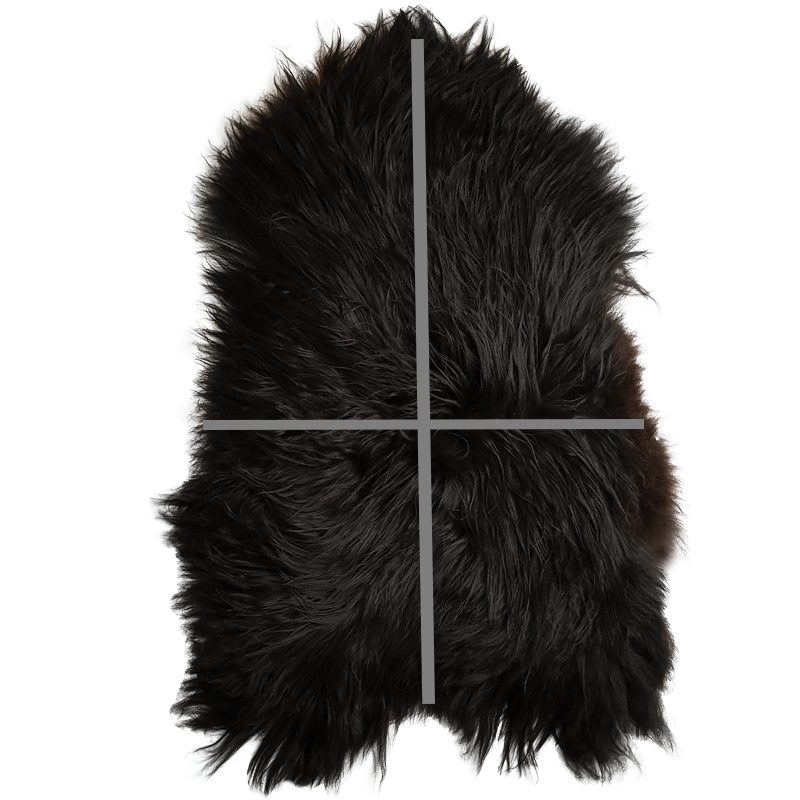 Lambskin dark brown B - 3