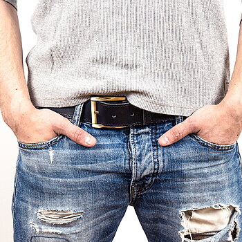 Leather belt M, nickel free