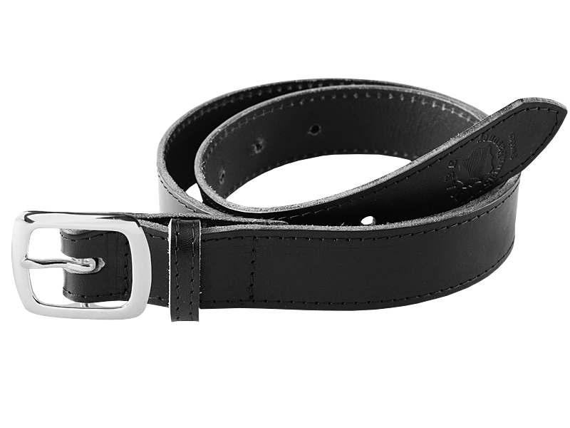 Leather belt C silver - 6