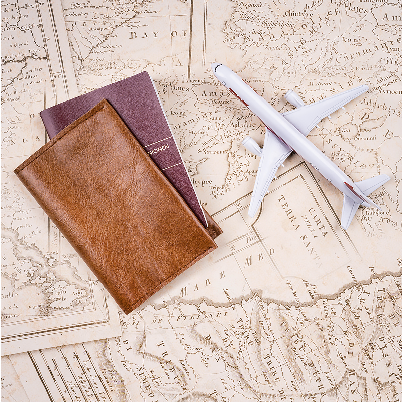Passport holder Cognac 	 - 2