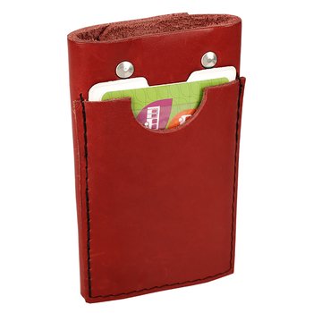 Key holder with compartment in red