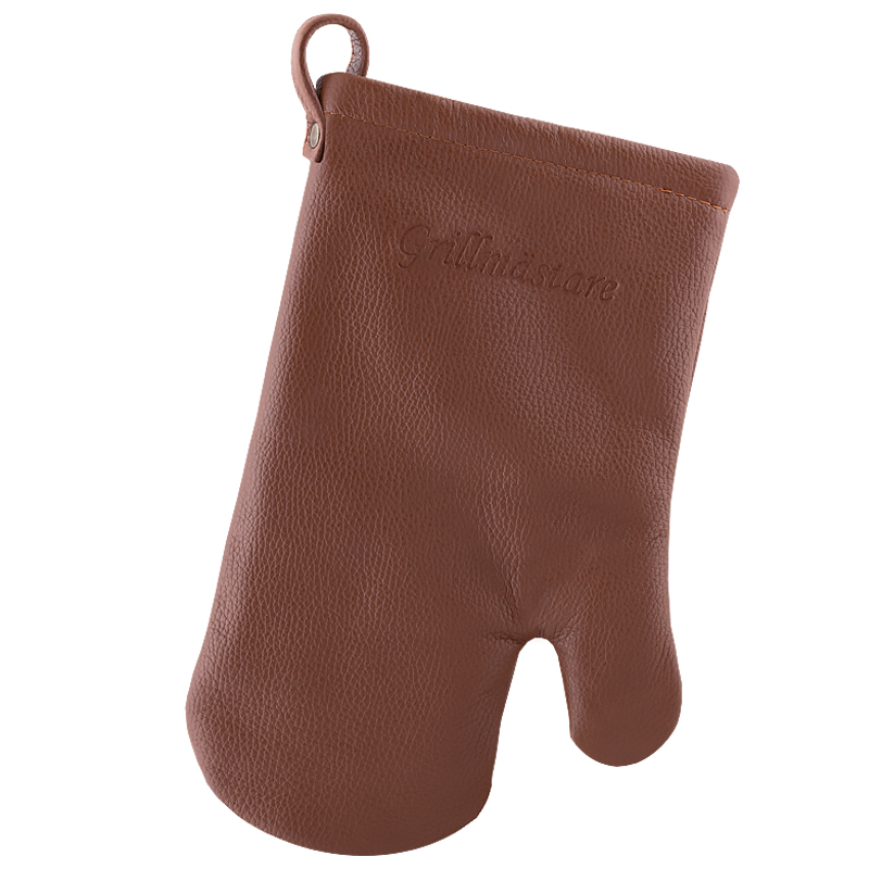 Oven mitt in real leather Grillmästare