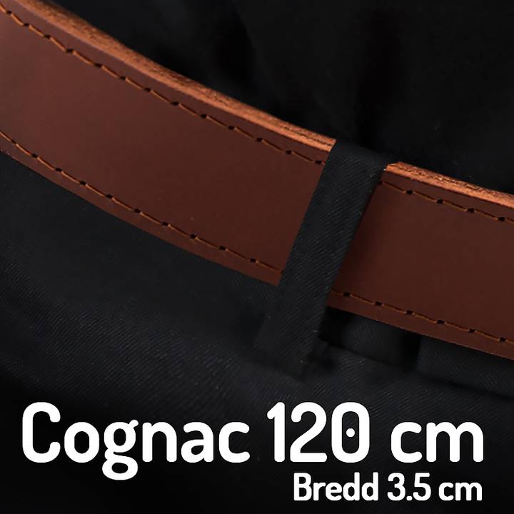 Belt 120cm cognac 3.5cm