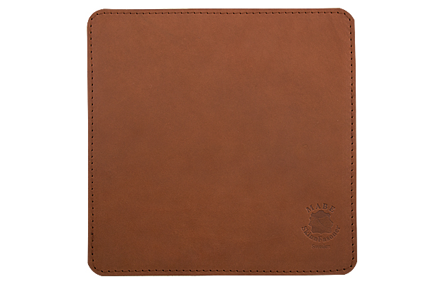 Mouse pad square in leather