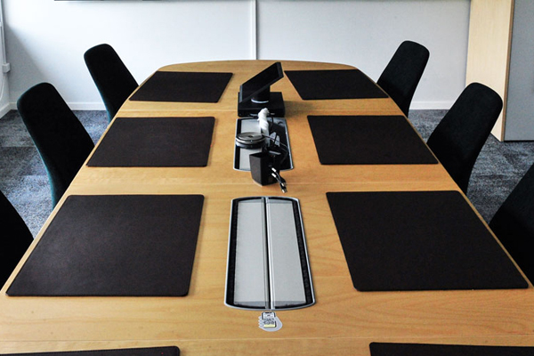Deskpad in leather