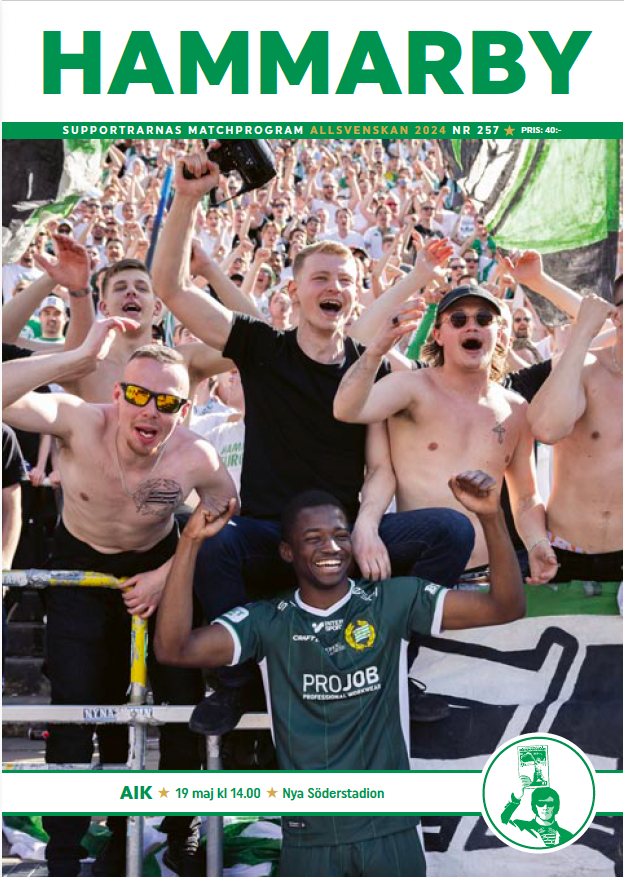 Matchprogram #257 Hammarby-AIK. Allsvenskan 2024.