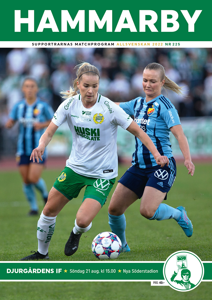 Matchprogram Djurgården Damallsvenskan 2022