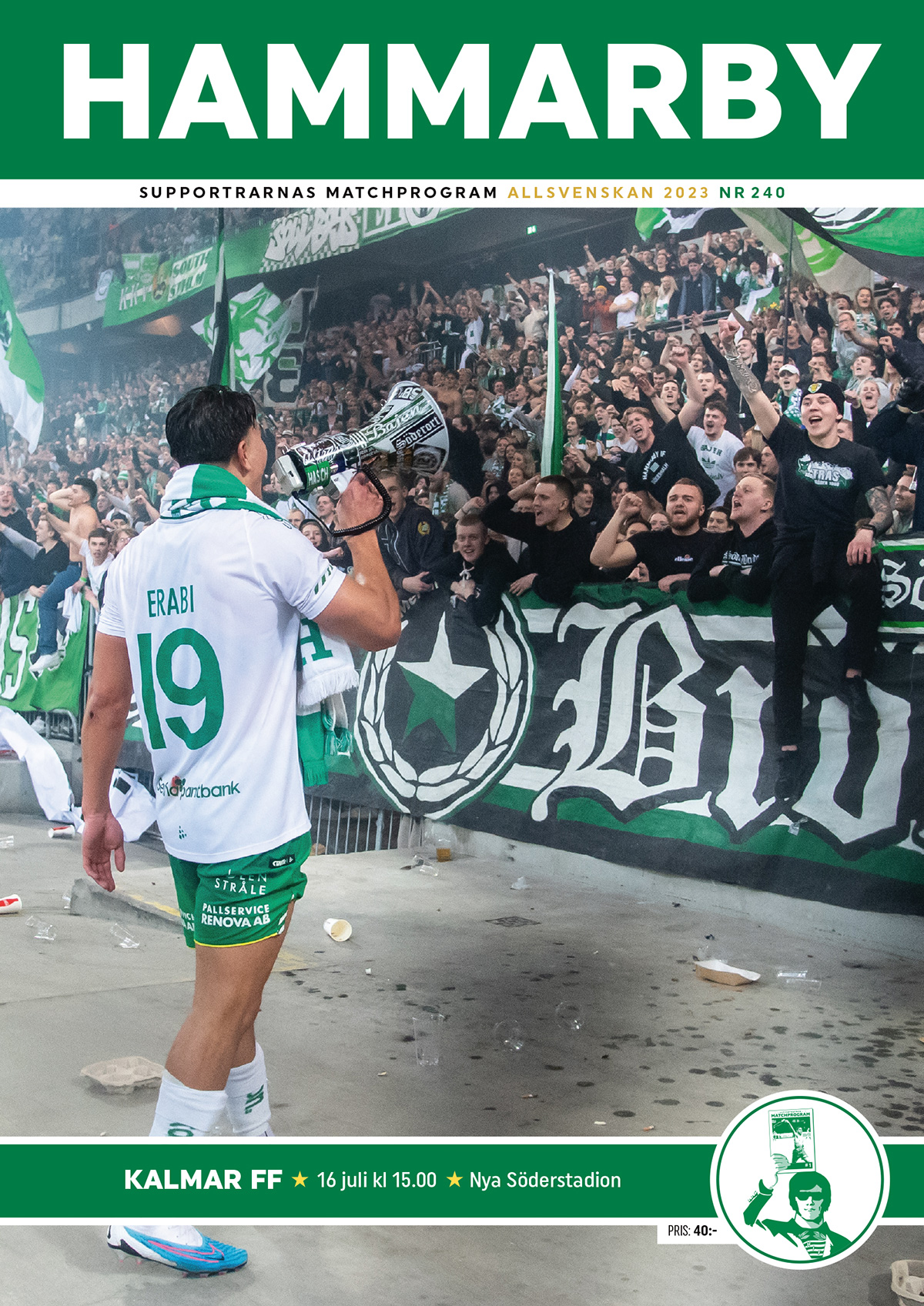 Matchprogram Hammarby-Kalmar Allsvenskan 2023