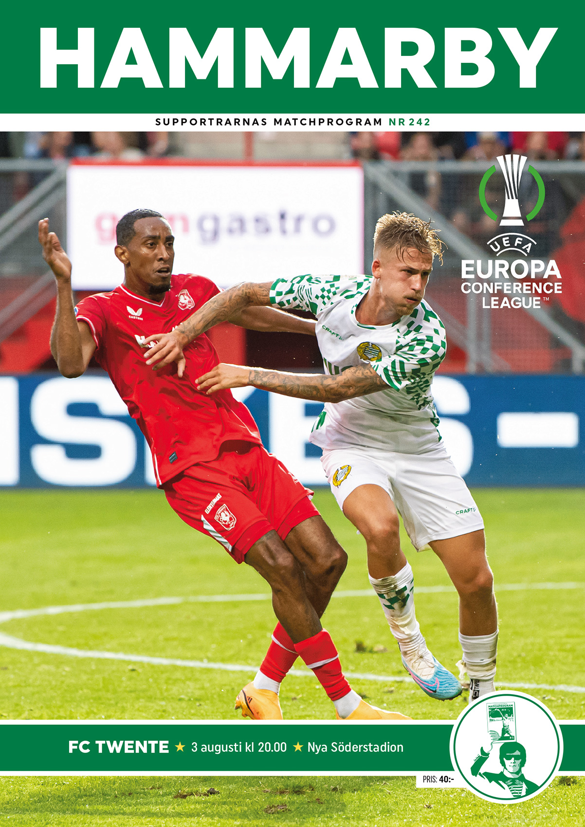 Matchprogram Hammarby-Twente Conference League 2023