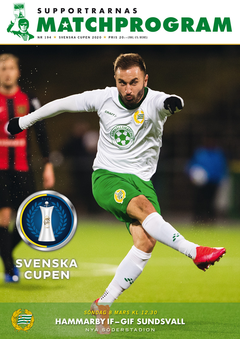 Matchprogram 2020 Sundsvall cup