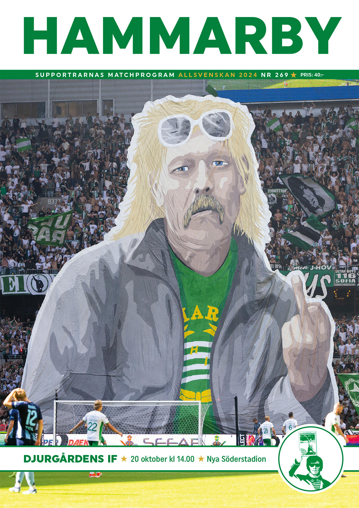 Matchprogram #269 Hammarby-Djurgården. Allsvenskan 2024.