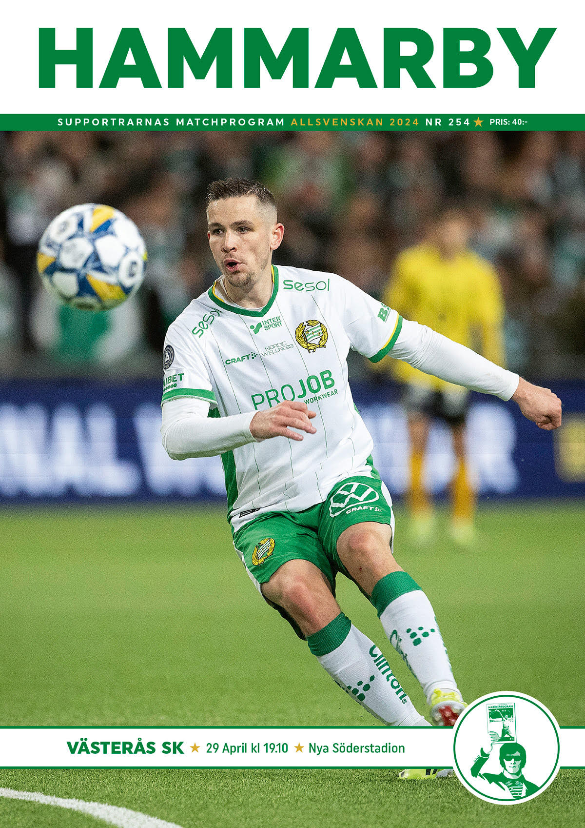 Matchprogram # 254 Hammarby-Västerås Allsvenskan 2024