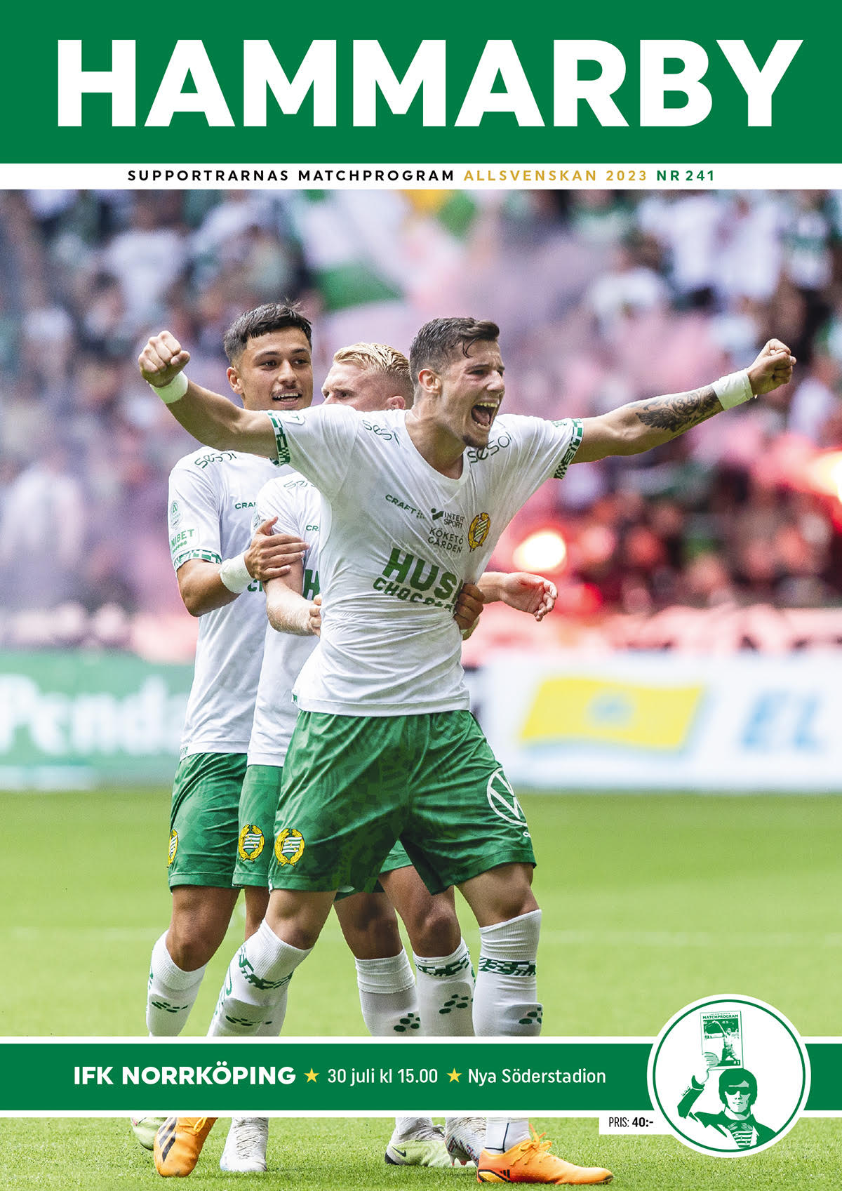 Matchprogram Hammarby-Norrköping Allsvenskan 2023