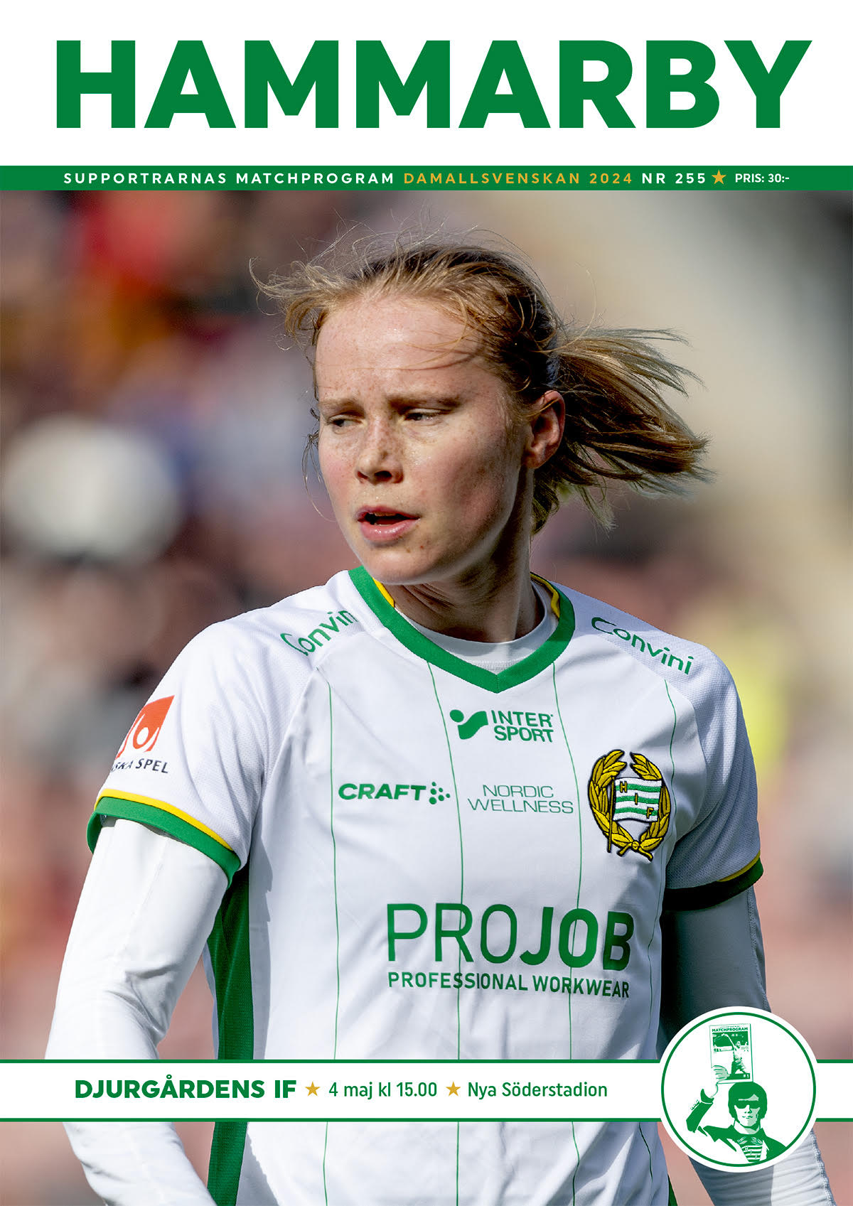 Matchprogram #255 Hammarby-Djurgården Damallsvenskan 2024