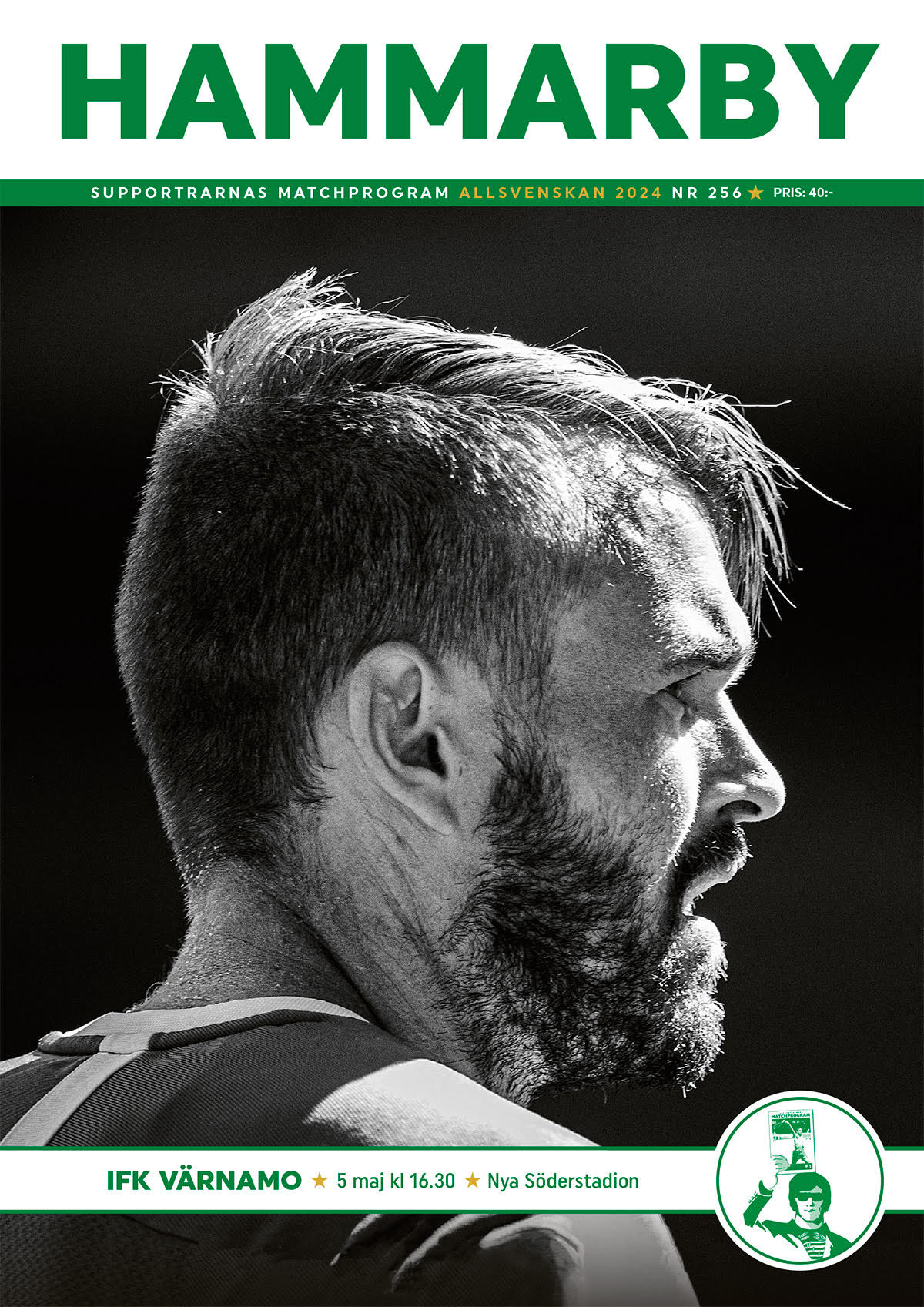 Matchprogram #256 Hammarby-Värnamo. Allsvenskan 2024.