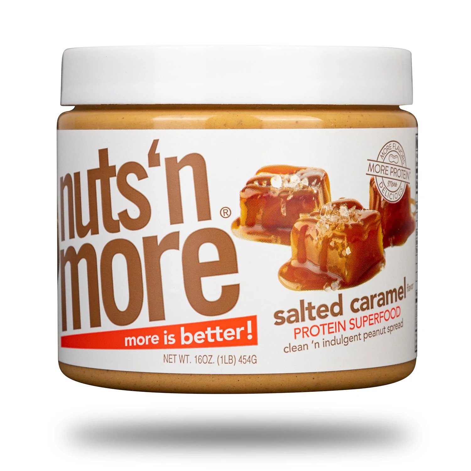 Nuts´n More Peanut Butter 454g, Salted Caramel Train Eat Live Fitness