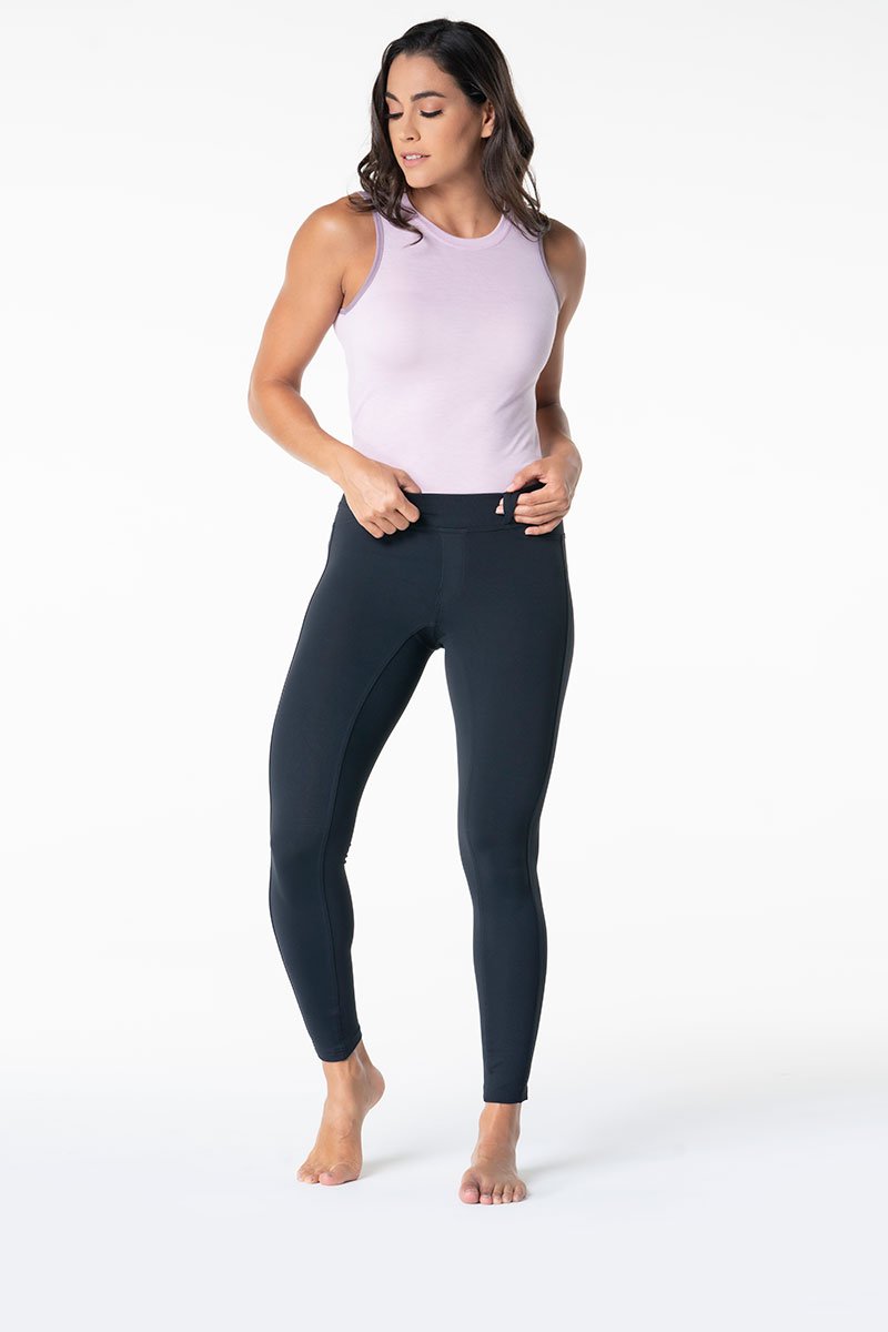 Women's Waistband Workout Leggings - Moisture Wicking, Nylon, Spandex –  Alpha Prime