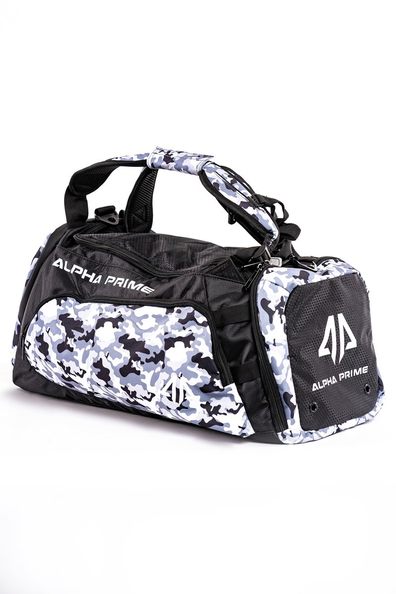 white camo bag