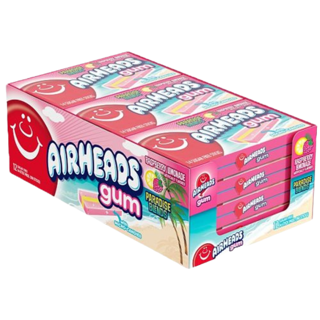 Airheads Gum Raspberry Lemonade 12 x 33g Dulces