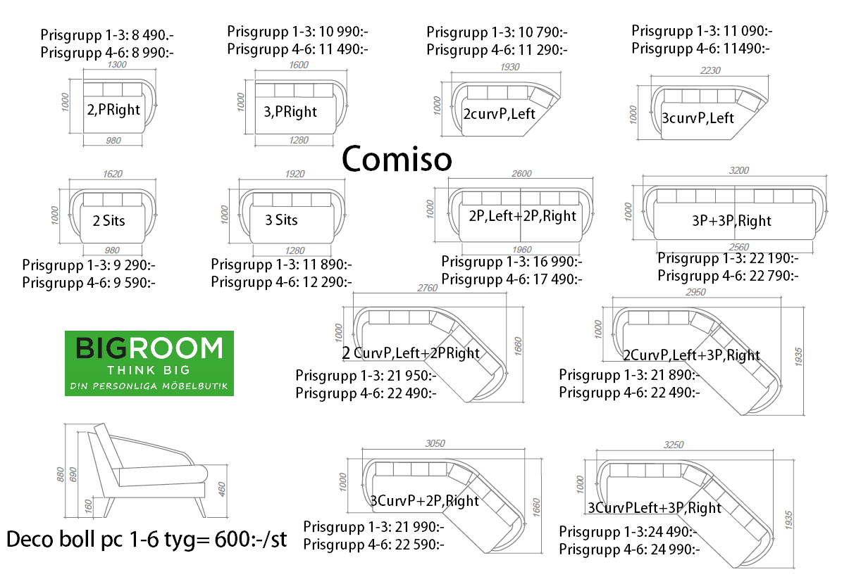 Comiso modern skön soffa - 5
