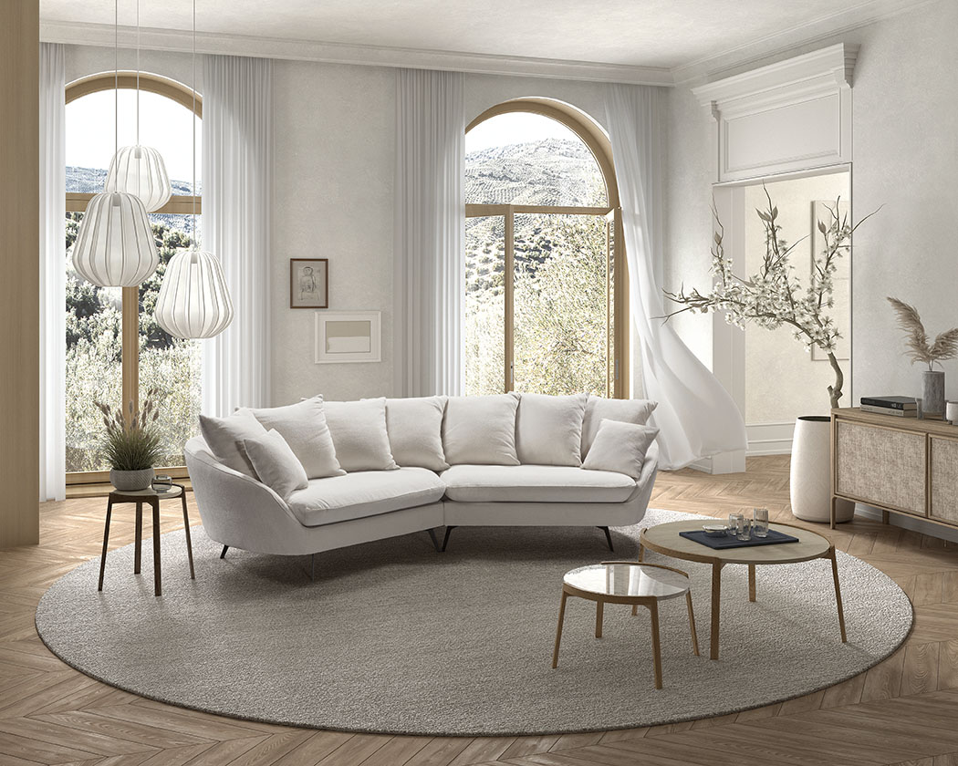 Comiso modern skön soffa - 2
