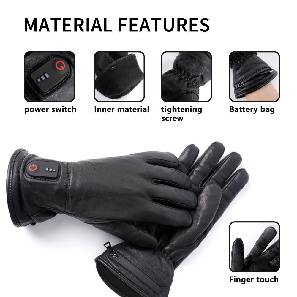 skyteknik Heated    goatskin gloves