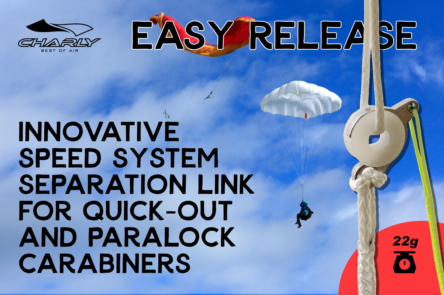 Charly EASY RELEASE (TOM GRABNER DESIGN) speed system separation link (pair) 2025 - 3