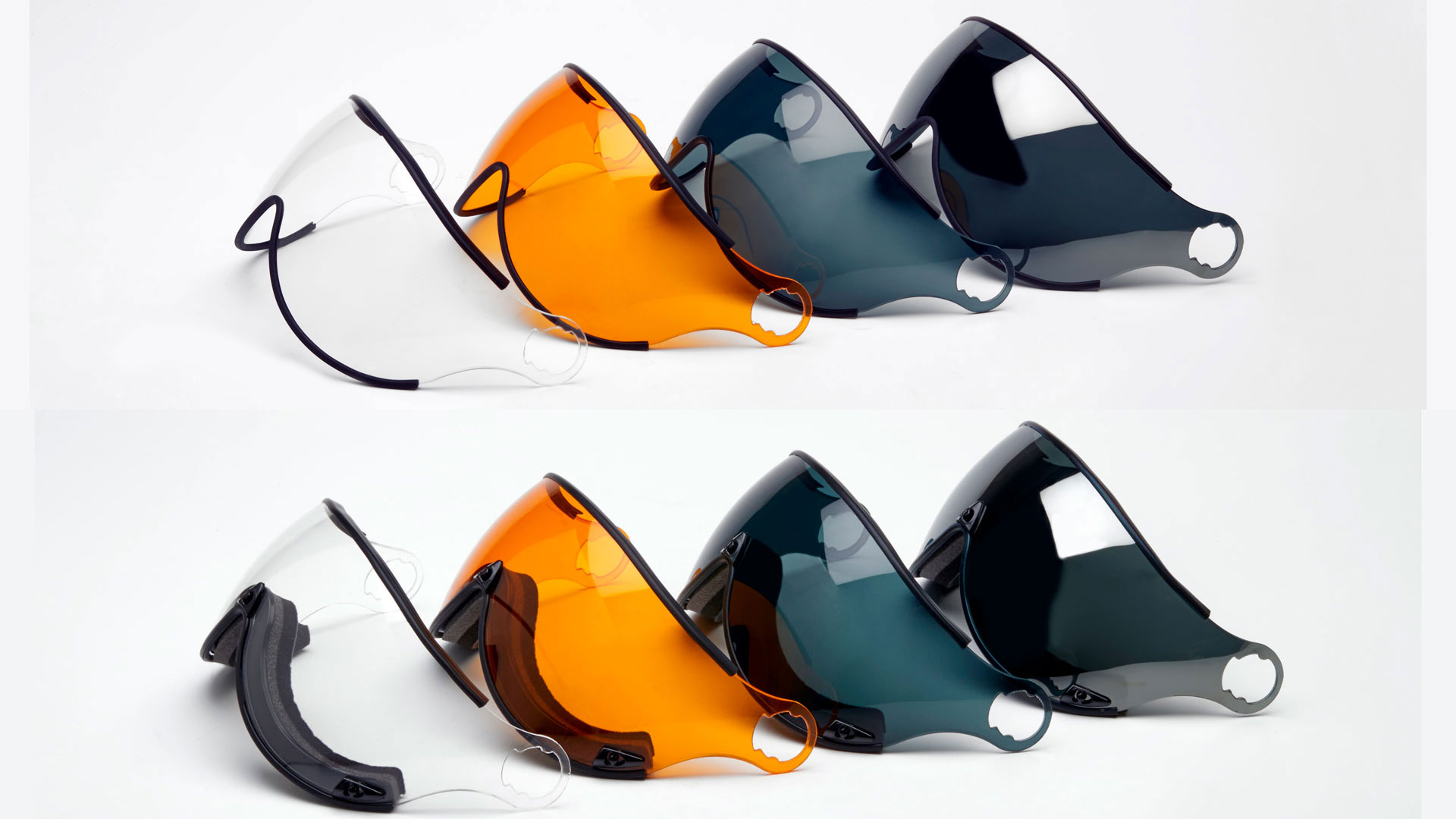Icaro Nevo visir Transparent   Orange  Fumé brown 2025
